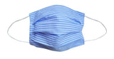 Adult- Blue Stripe Fabric Face Mask - Popatu pageant and easter petti dress