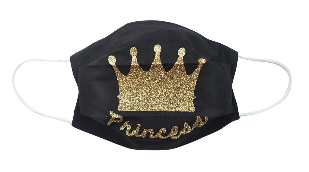 Princess Crown Fabric Face Mask-CHILD - Popatu pageant and easter petti dress