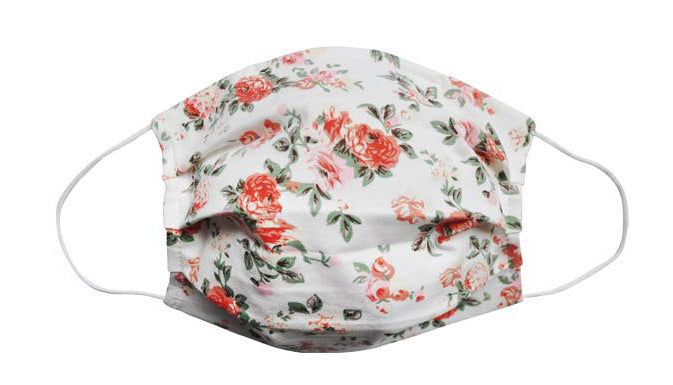 Rose Floral Face Mask (Adult/Child Sizes) - Popatu pageant and easter petti dress