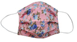 Peach Floral Fabric Face Mask (Adult/Child) - Popatu pageant and easter petti dress