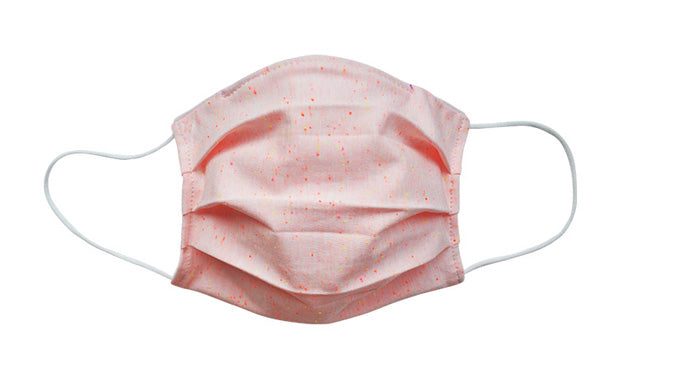 Child- Sporty Peach Fabric Face mask - Popatu pageant and easter petti dress