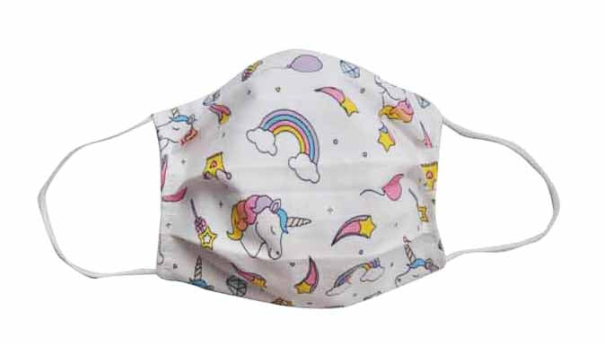 Unicorn Fabric Face Mask- (Adult/Child) - Popatu pageant and easter petti dress