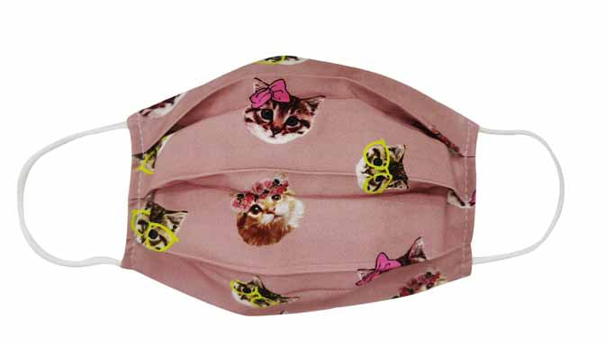 Kitty Fabric Face mask (Adult/Child) - Popatu pageant and easter petti dress