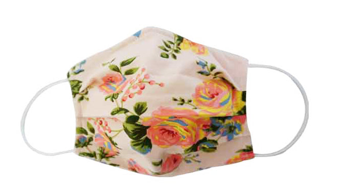 FloraL Fabric Face Mask (Adult/Child Sizes) - Popatu pageant and easter petti dress