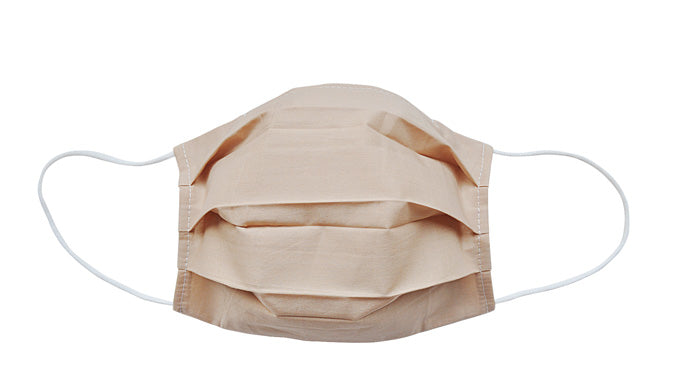 Light Brown Fabric Face Mask (Adult/Child) - Popatu pageant and easter petti dress