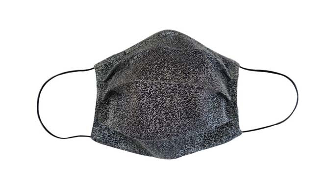 Metallic Silver Fabric Face Mask (Adult/Child) - Popatu pageant and easter petti dress