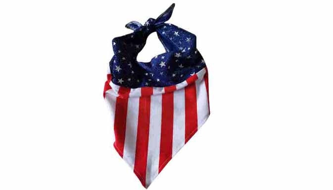USA flag Bandana - Popatu pageant and easter petti dress