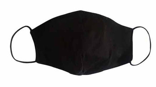 Bamboo Fabric Face Mask-BLACK (Adult/Child)