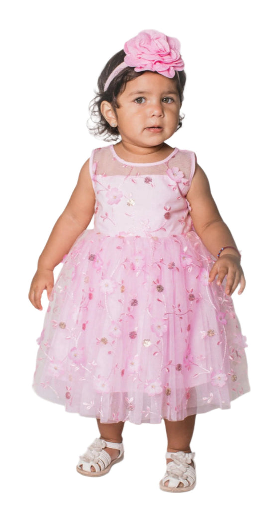 Baby Girl's Pink Elegant Tulle Dress