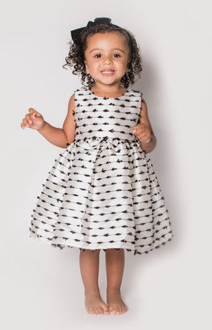 Popatu Baby Girl's White Elegant Dress