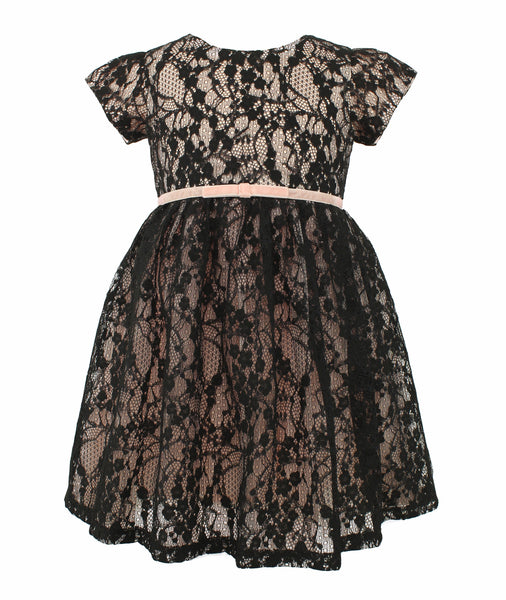Baby Girl's & Little Girl's Black Lace Dress Baby Girl's & Little Girl's Black Lace Dress