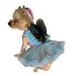 Pawpatu Blue Butterfly Sequins Pet Costume Dress