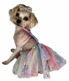Pawpatu Rainbow Butterfly Pet Costume, Tutu/Wing Set