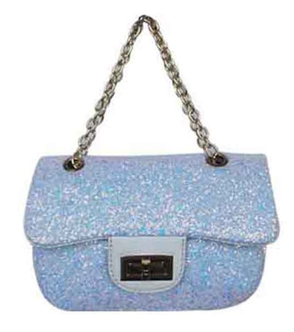 White Glitter Handbag