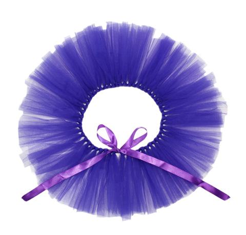 Pawpatu Handcrafted PurpleTulle Tutu with Adjustable Ribbon for Pets