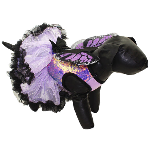 Pawpatu Purple Butterfly Costume Dress for Pets