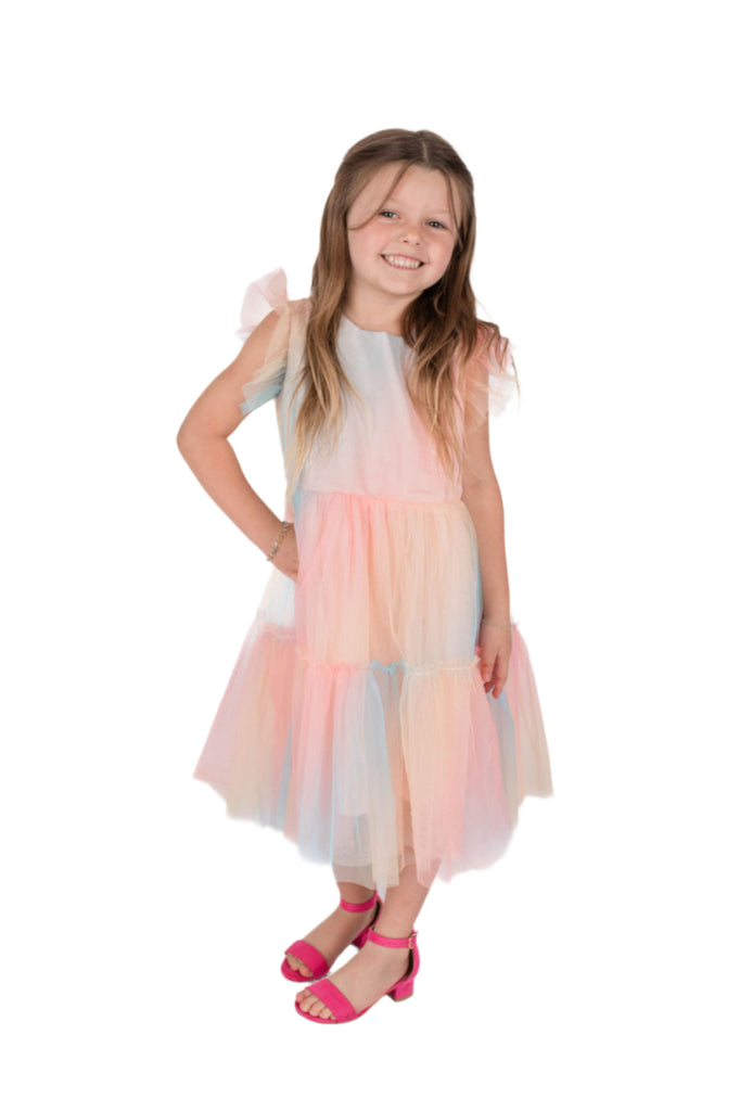 Little Girl's Sorbet Flutter Dress