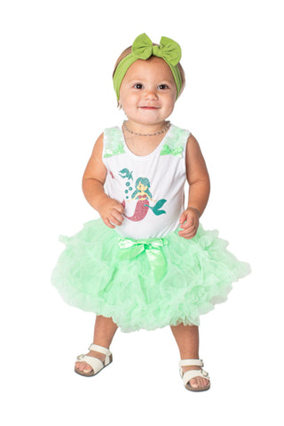 Popatu Baby Girl's & Little Girl's Mermaid Ruffle Dress