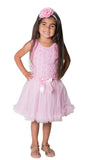 Little Girl's Pink Soutache Flowers Petti Tutu Dress