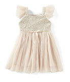 Popatu Baby Girls & Little Girls Ivory Sequin Tulle Dress - Popatu