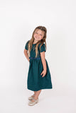 Baby Girl's & Little Girl's Green Checkered Dress - Popatu