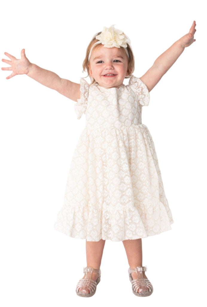 Baby Girl's and Little Girl's Ivory All Lace Dress, 24M Baby Girl's and Little Girl's Ivory All Lace Dress, 24M