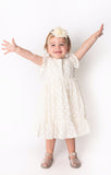 Popatu Baby Girl's and Little Girl's Ivory All Lace Dress