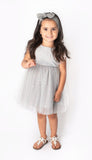 Popatu Baby Girls and Little Girls Silver Dress