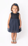 Popatu Little Girl's Navy Tulle Dress