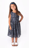 Popatu Baby Girls & Little Girls Navy Blue Lace Elegant Dress