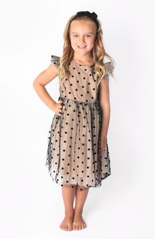 Popatu Little Girl's Polka Dot Tulle Dress