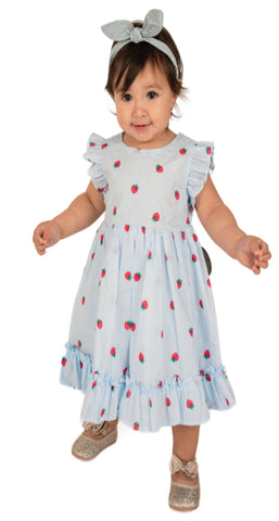 Baby Girl's Strawberry Dot Dress
