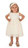Baby Girl's and Little Girl's Off White Dress
