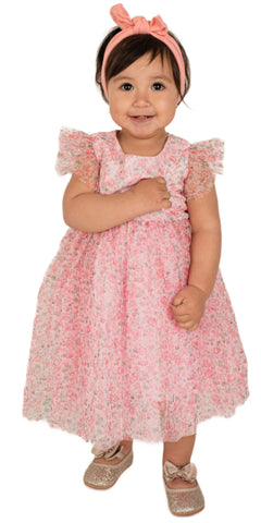 Little Girl's Pink Tulle Dress