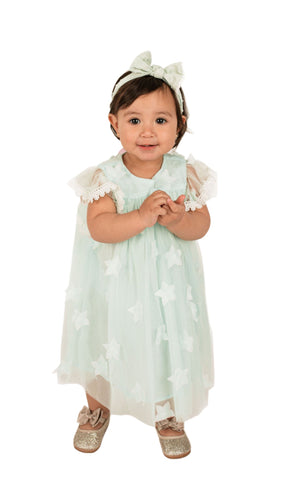 Baby Girl's 3D Stars Tulle Dress