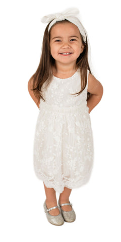 Baby Girl's and Little White Lace Dress