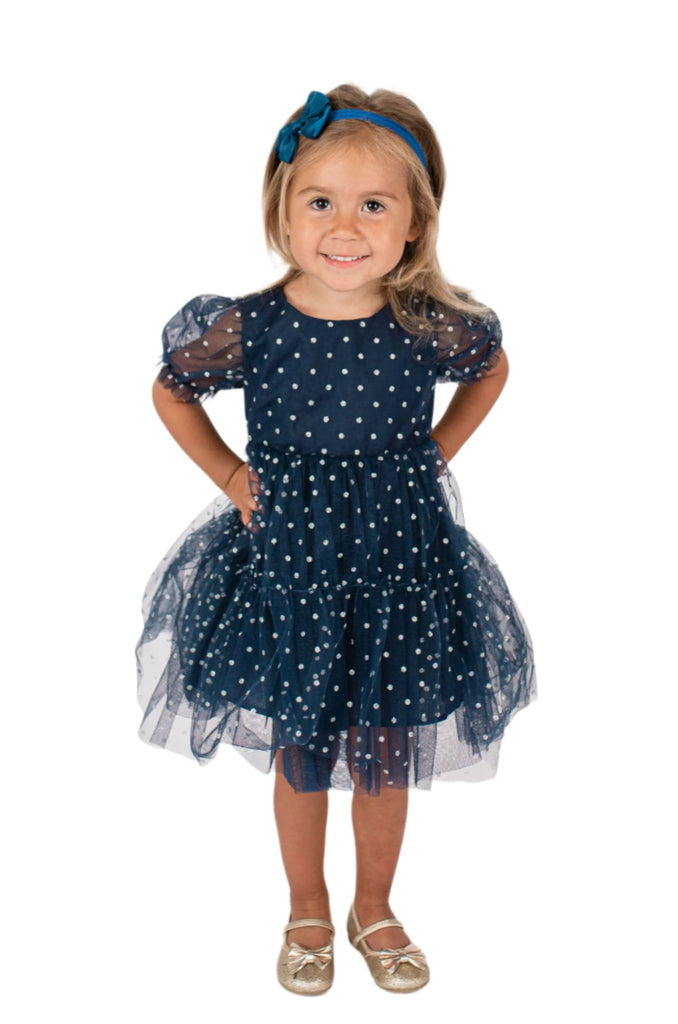 Baby Girls Navy Blue Dress