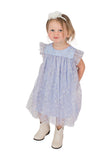 Popatu Baby Girl's Lavender Pinafore Dress