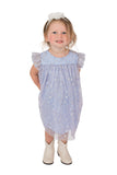 Popatu Baby Girl's Lavender Pinafore Dress