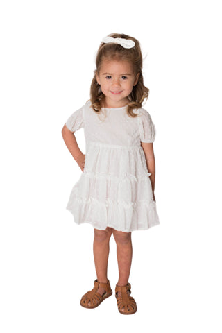 Baby Girl's White Plumeti Dress