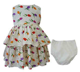 Baby Girl's Tiered Tulip Dress with Matching Panty (3M-24M)