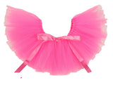 Pawpatu Hand Crafted Hot Pink Tulle Tutu with Adjustable Ribbon for Pets