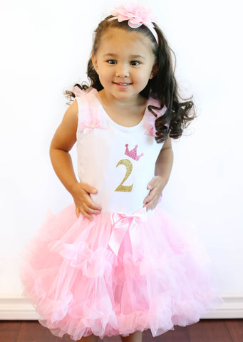 popatu birthday dress Little Girls 2nd, 3rd, 4th, 5th Birthday Ruffle Dress, 24M #2