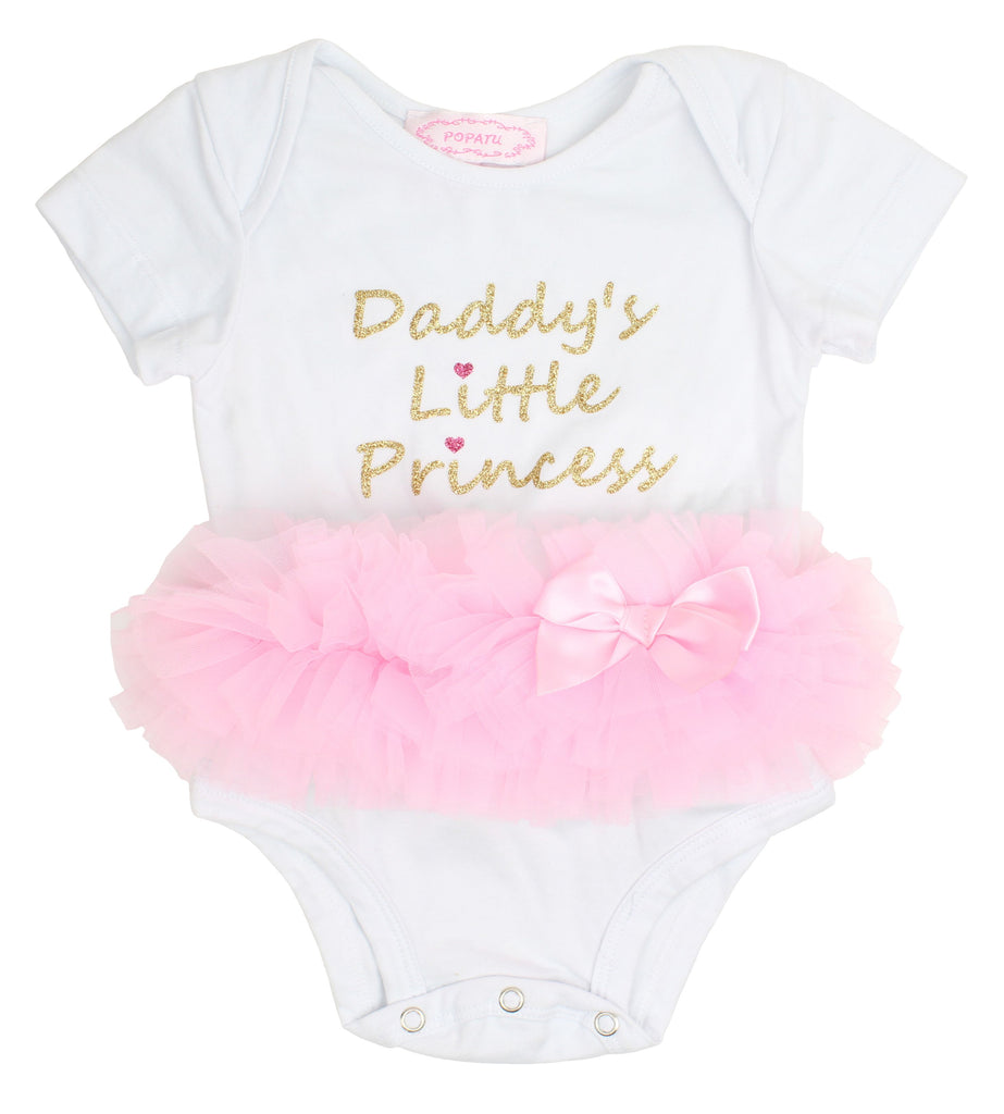 Daddy's Little Princess Ruffle Bodysuit - Popatu pageant and easter petti dress