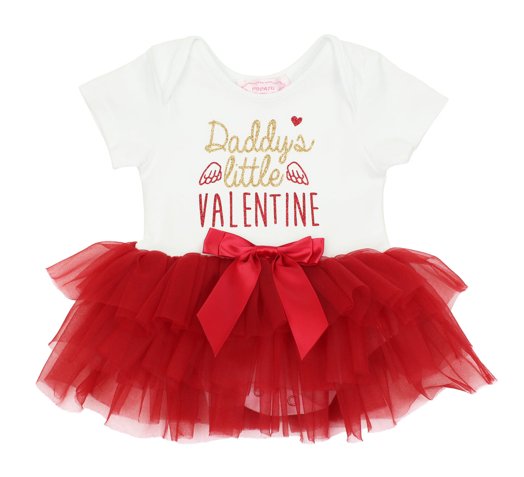 Popatu Baby Girl's & Little Girl's "Daddy's Little Valentine" Dress