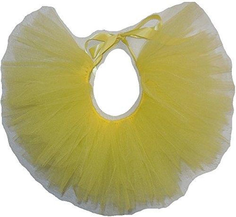 Pawpatu Handcrafted Yellow Tulle Tutu with Adjustable Ribbon for Pets