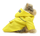 Pawpatu Yellow Hooded Reflective Raincoat for Dogs