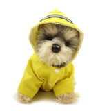 Pawpatu Yellow Hooded Reflective Raincoat for Dogs