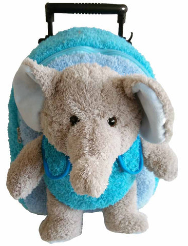 Popatu Blue Elephant Rolling Backpack - Popatu pageant and easter petti dress