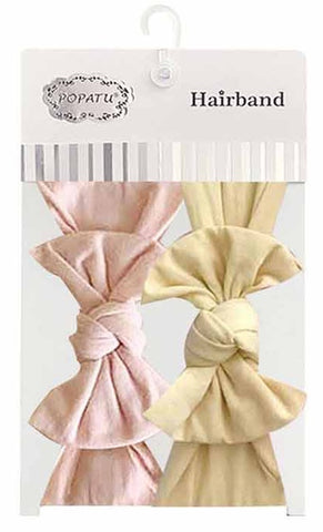 Popatu Baby Girls 2-Piece Elastic Headband Set